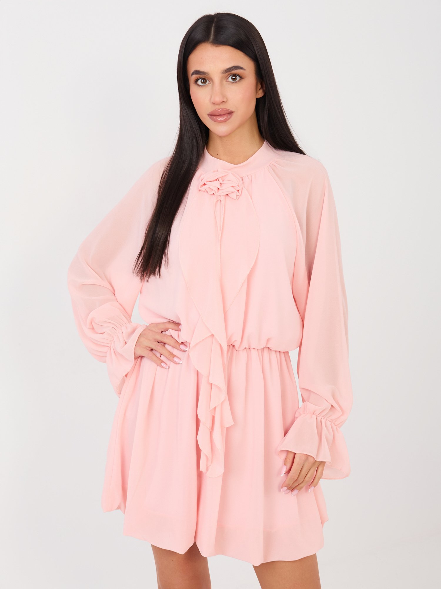 Vestido de gasa Mulen - rosa claro - Imagen 5