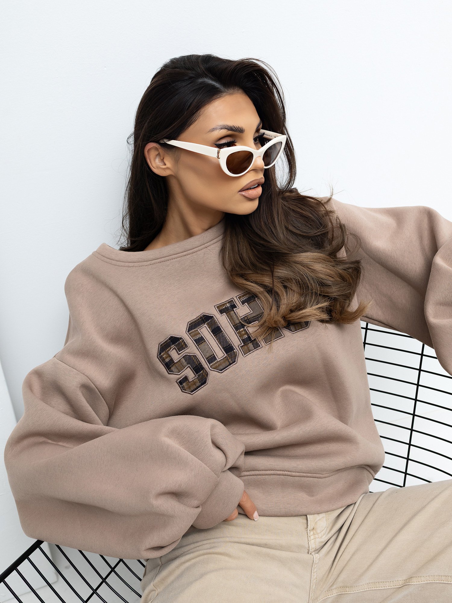 Sudadera con estampado SOHO - beige oscuro - Imagen 2