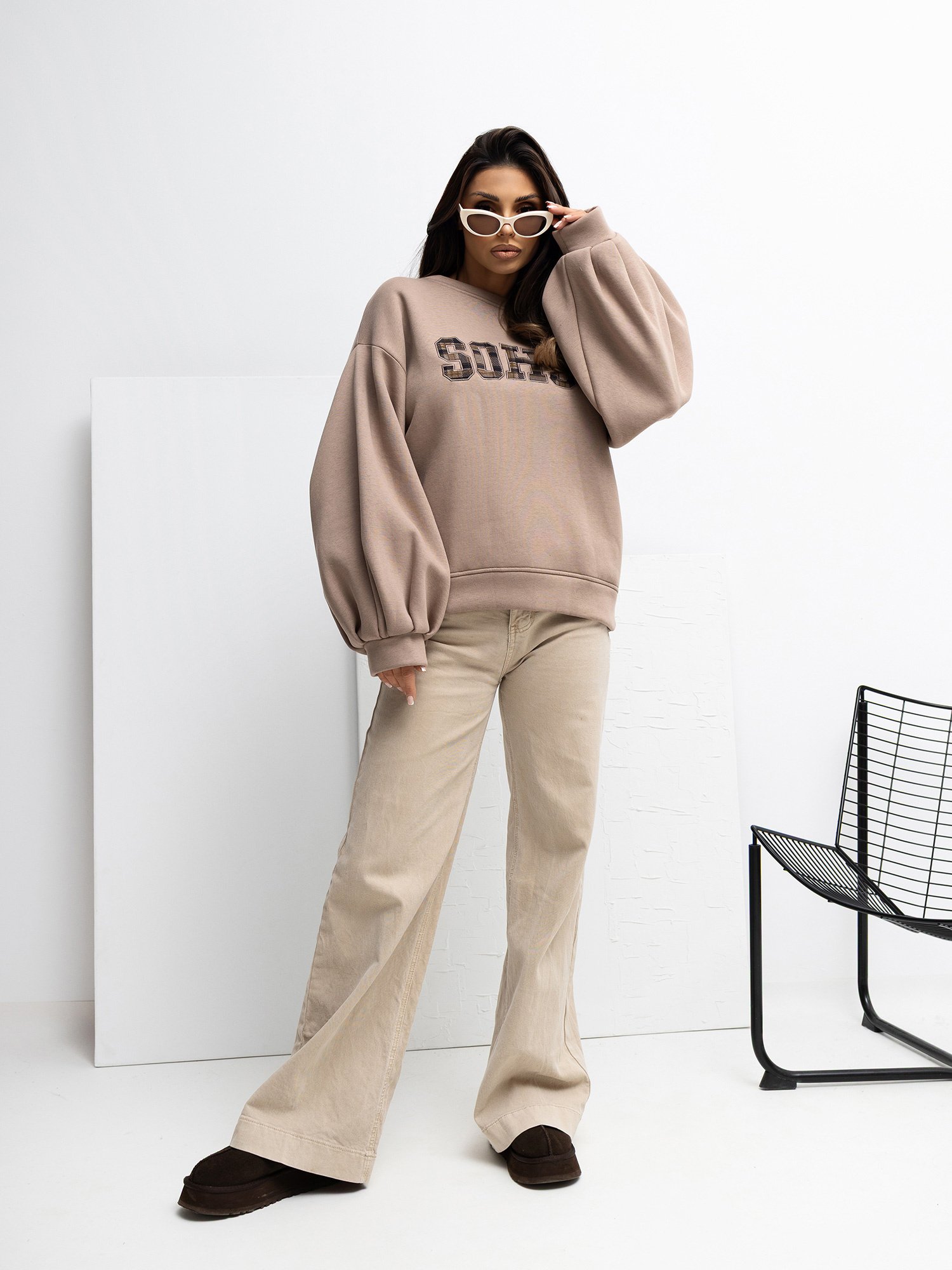 Sudadera con estampado SOHO - beige oscuro