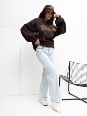 Alternative view of Sudadera con estampado SOHO - marrón oscuro