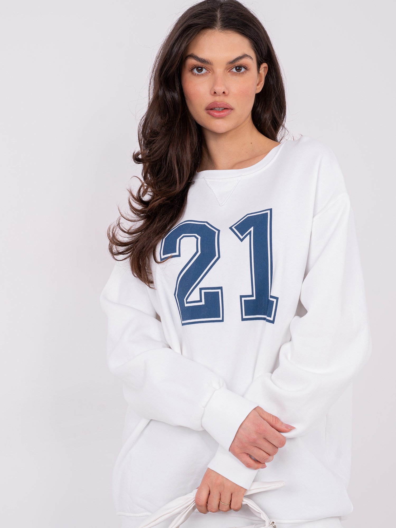 Sudadera oversize número 21 - ecru - Imagen 5