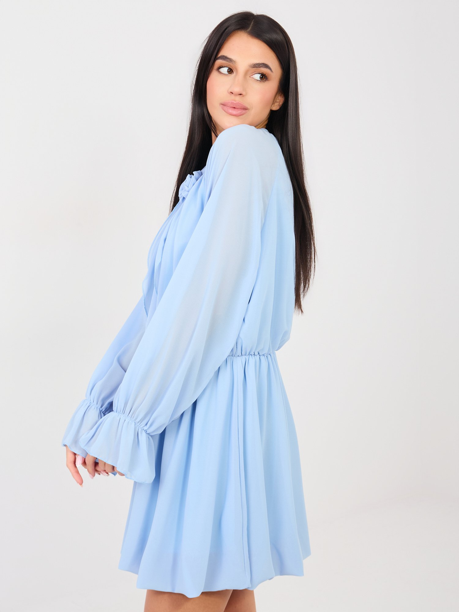 Vestido de gasa Mulen - azul claro - Imagen 2