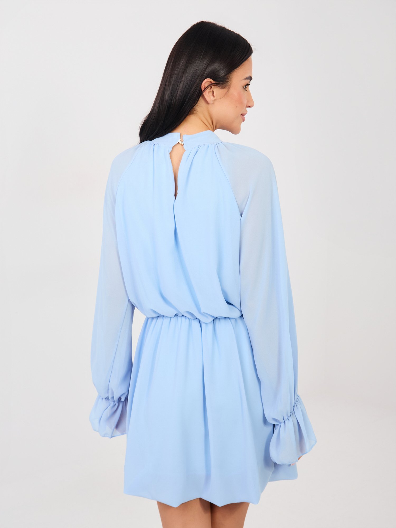 Vestido de gasa Mulen - azul claro - Imagen 4