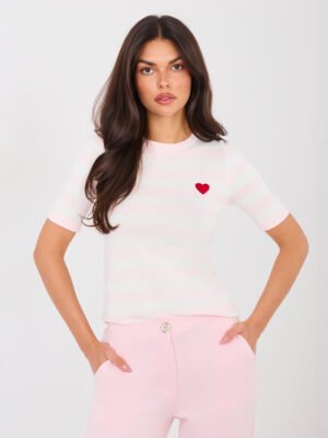 Jersey fino de punto para mujer Elvy - rosa claro