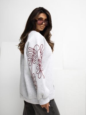 Alternative view of Sudadera oversize con mangas decorativas RUBBY - griss claro