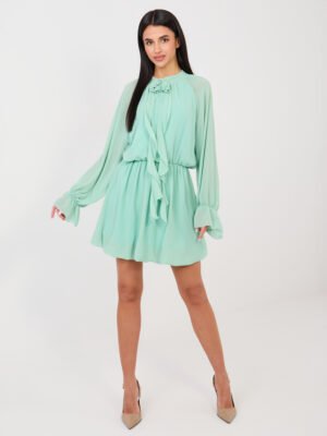 Alternative view of Vestido de gasa Mulen - verde menta