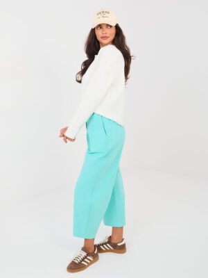 Alternative view of Pantalones culotte de algodón Dive - turquesa