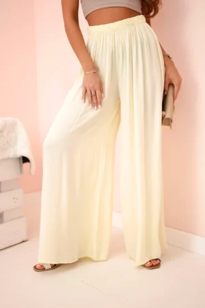 Patalon viscosa MIMI amarillo claro