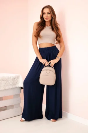 Patalon viscosa MIMI azul marino