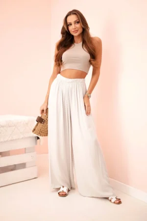 Patalon viscosa MIMI beige