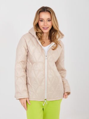 Alternative view of Chaqueta acolchada con capucha SHANNON - beige