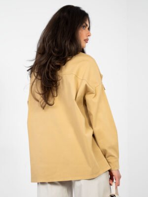 Alternative view of Camisa oversize moderna con espalda alargada BESSY - camel