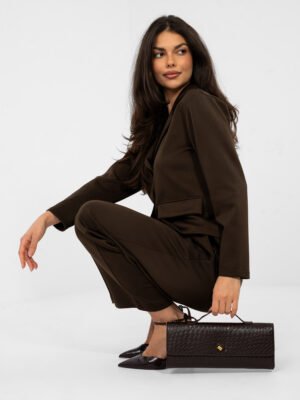 Alternative view of Chaqueta suave de estilo casual CALLY marrón oscuro