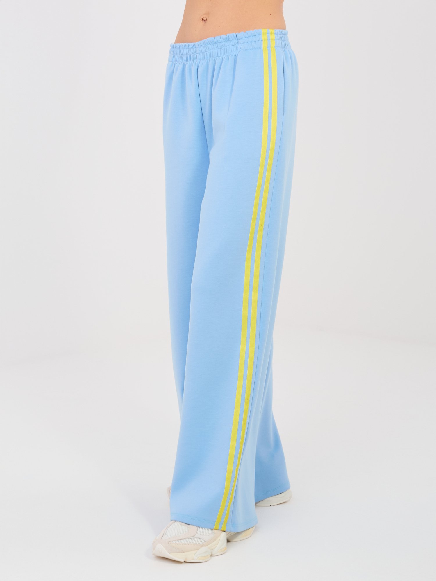 Conjunto de sudadera y pantalón con franjas laterales LUISS - azul claro - Imagen 3