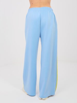 Alternative view of Conjunto de sudadera y pantalón con franjas laterales LUISS - azul claro