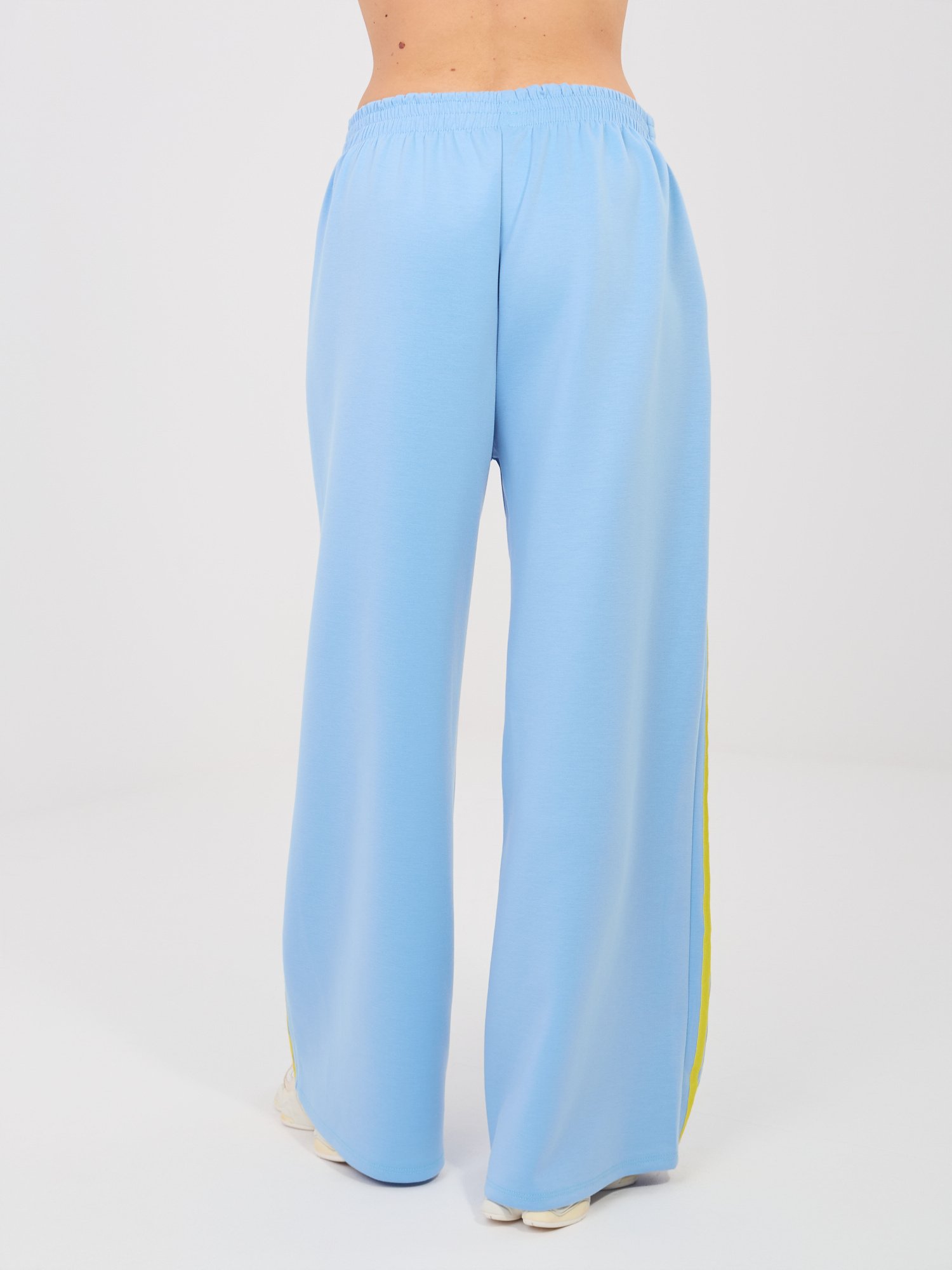 Conjunto de sudadera y pantalón con franjas laterales LUISS - azul claro - Imagen 2