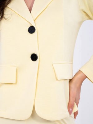 Alternative view of Chaqueta suave de estilo casual CALLY amarillo claro