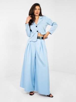 Pantalones palazzo amplios y estilosos MORRI – azul claro