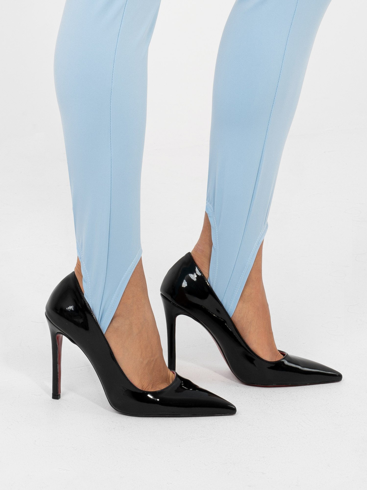 Leggings ajustados con tira en el pie Dora - azul claro - Imagen 5